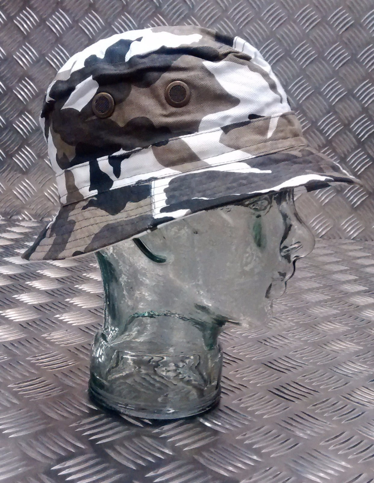 Military Style Special Forces Boonie Hat / Bush Hat Short Brim Urban Camo NEW