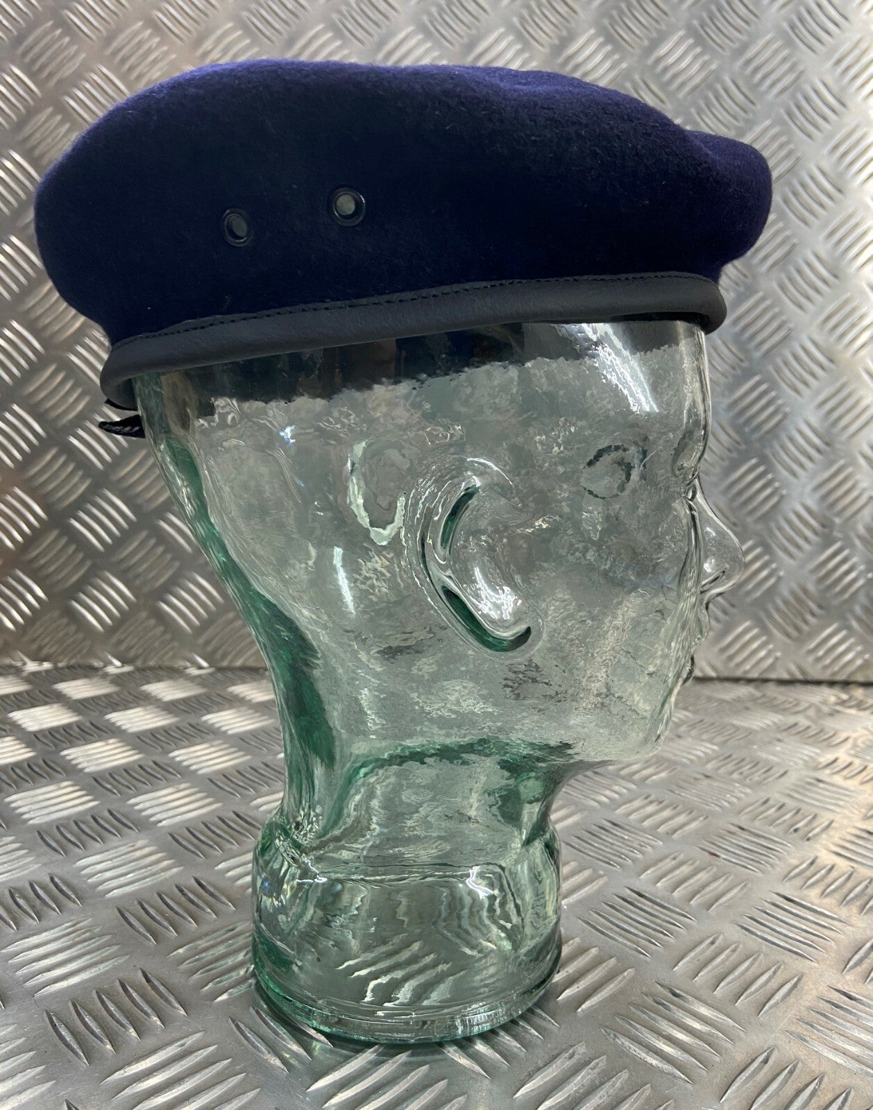 Blue Beret Cap British Made General Service Dress No Insignia 57cm or 58cm