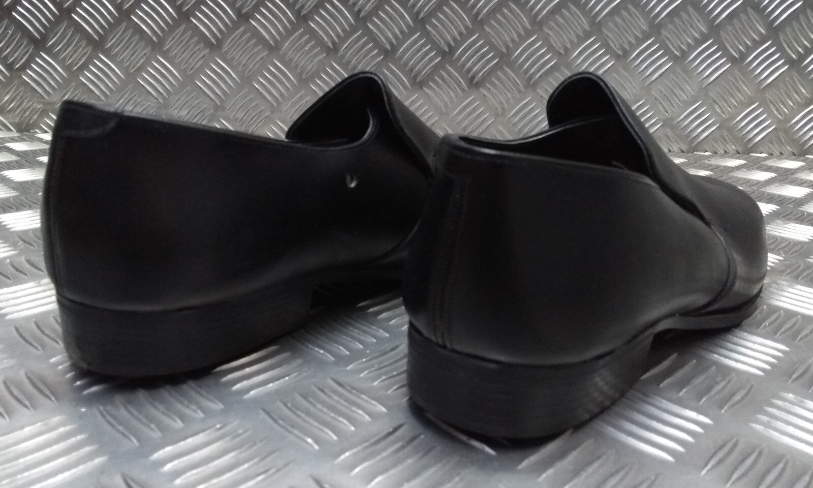 Vintage Prison Shoes Made in England By Bata Obsolete Style 1980s Elasticated