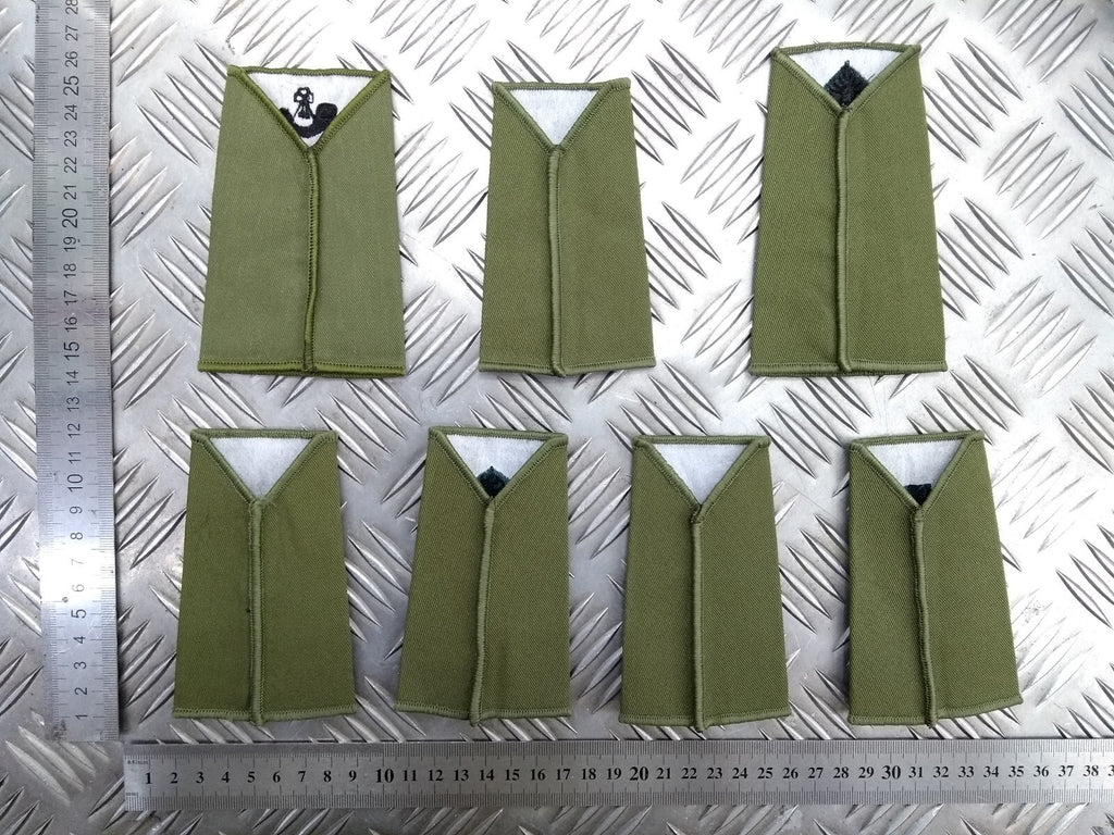 Rifles ACF OD Green Rank Slides Genuine British Army - NEW