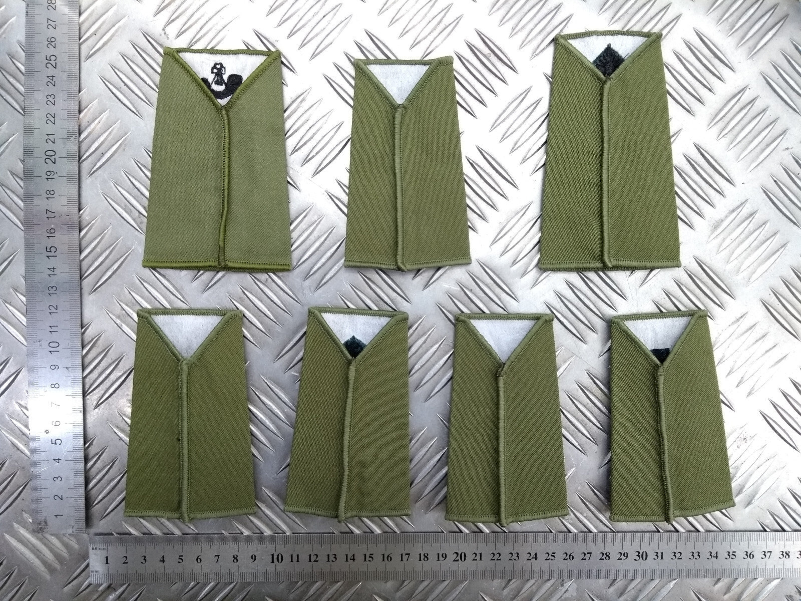 Rifles ACF OD Green Rank Slides Genuine British Army - NEW