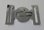 Abu Dhabi Buckle UAE Chrome Insignia Belt Locket Clasp Made in England 53mm