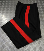 No1 Dress British Trousers 1 3/4" Red Stripe Tailored By G.D Golding W29"