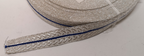 Silver Mylar Lace with Royal Blue Centre Stripe 19mm for Sword Slings