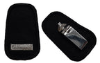 Rank Collar Badges 1 Silver Bar on Black With Metal Clip Fixings 1 Pair