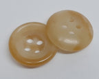 Vintage Army Buttons Old Pattern British Mottled Beige 4 Hole Size 14.3mm