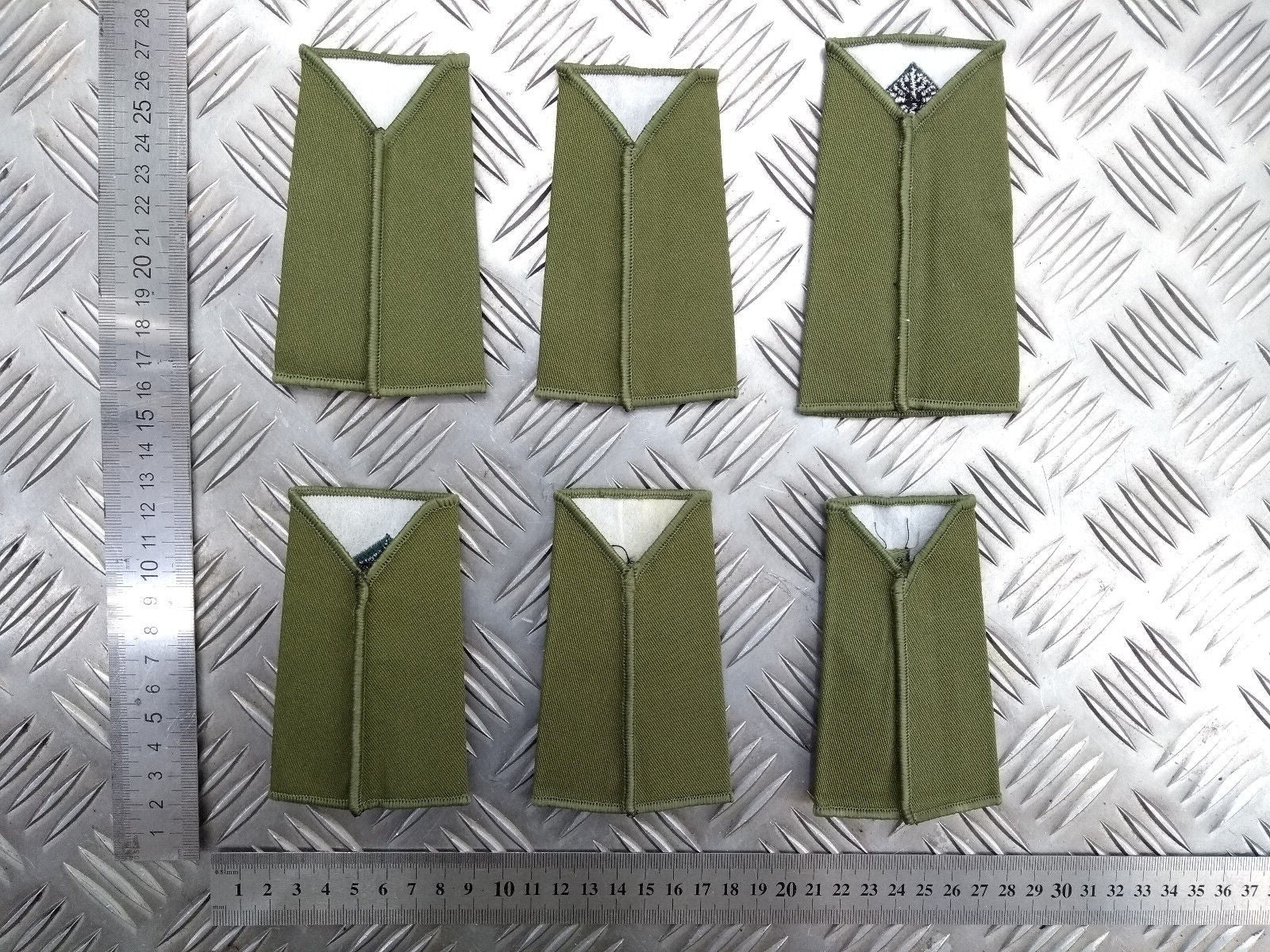 Rifles CCF OD Green Rank Slides Genuine British Army - NEW