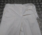 Royal Navy Trousers Class II C2 White Uniform Bell Bottomed Flares RN Waist 96cm