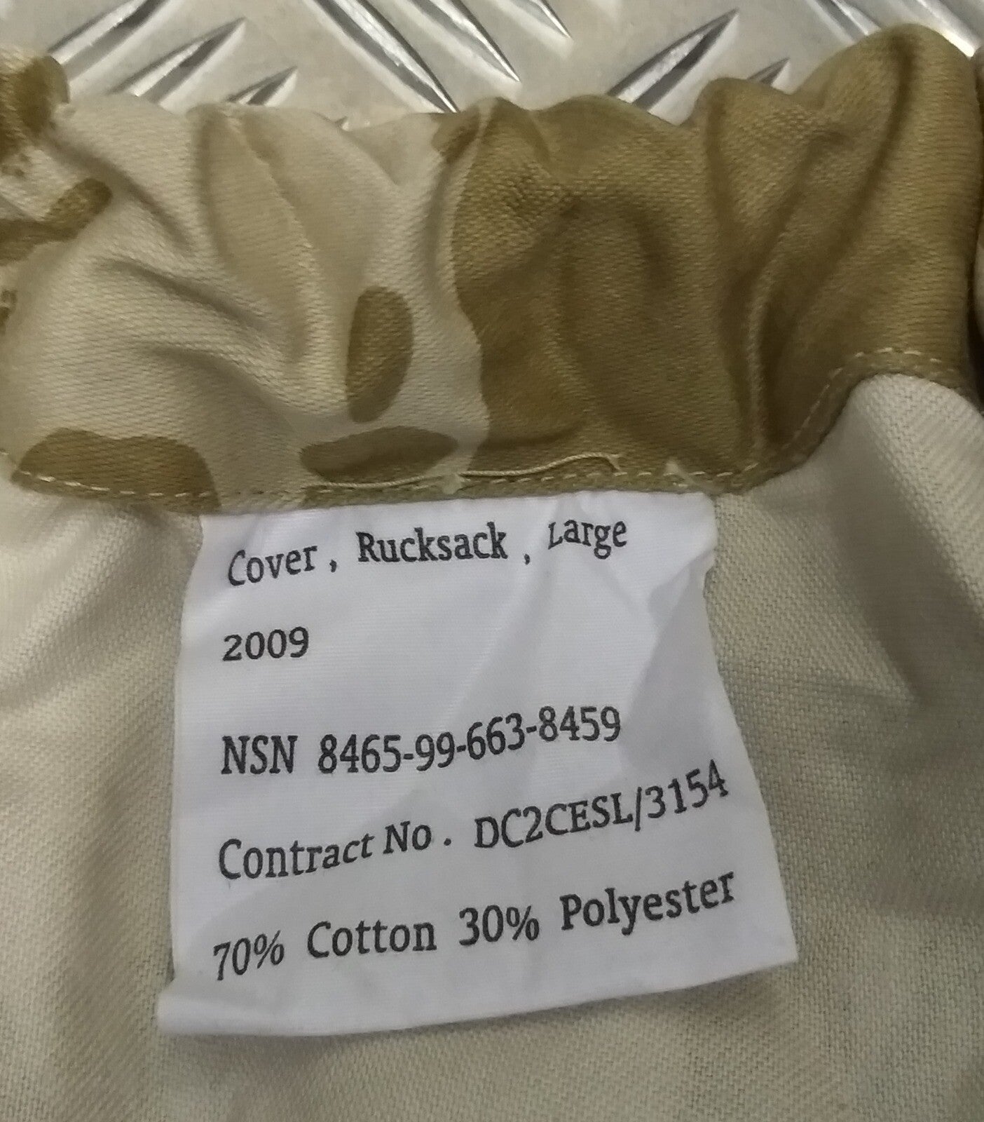 British Issue Desert Large Bergen Rucksack Patrol Pack Cover G1