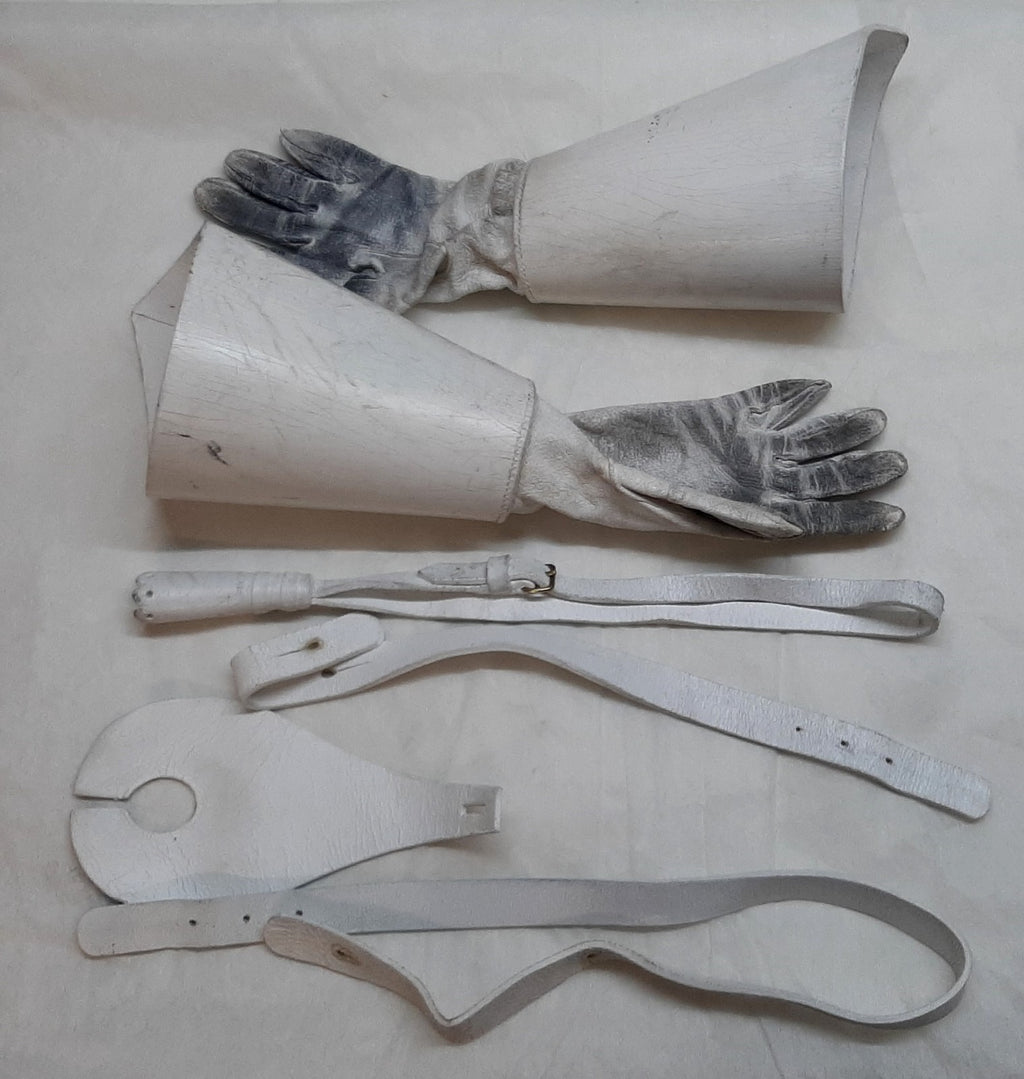 HCav British Miscellaneous Lot Gauntlets, Sword Knot & Hilt and Two Slings