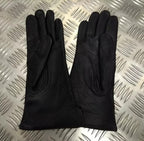 Style Officers Black Leather Lined 3 Dart Parade Gloves Size 8¾