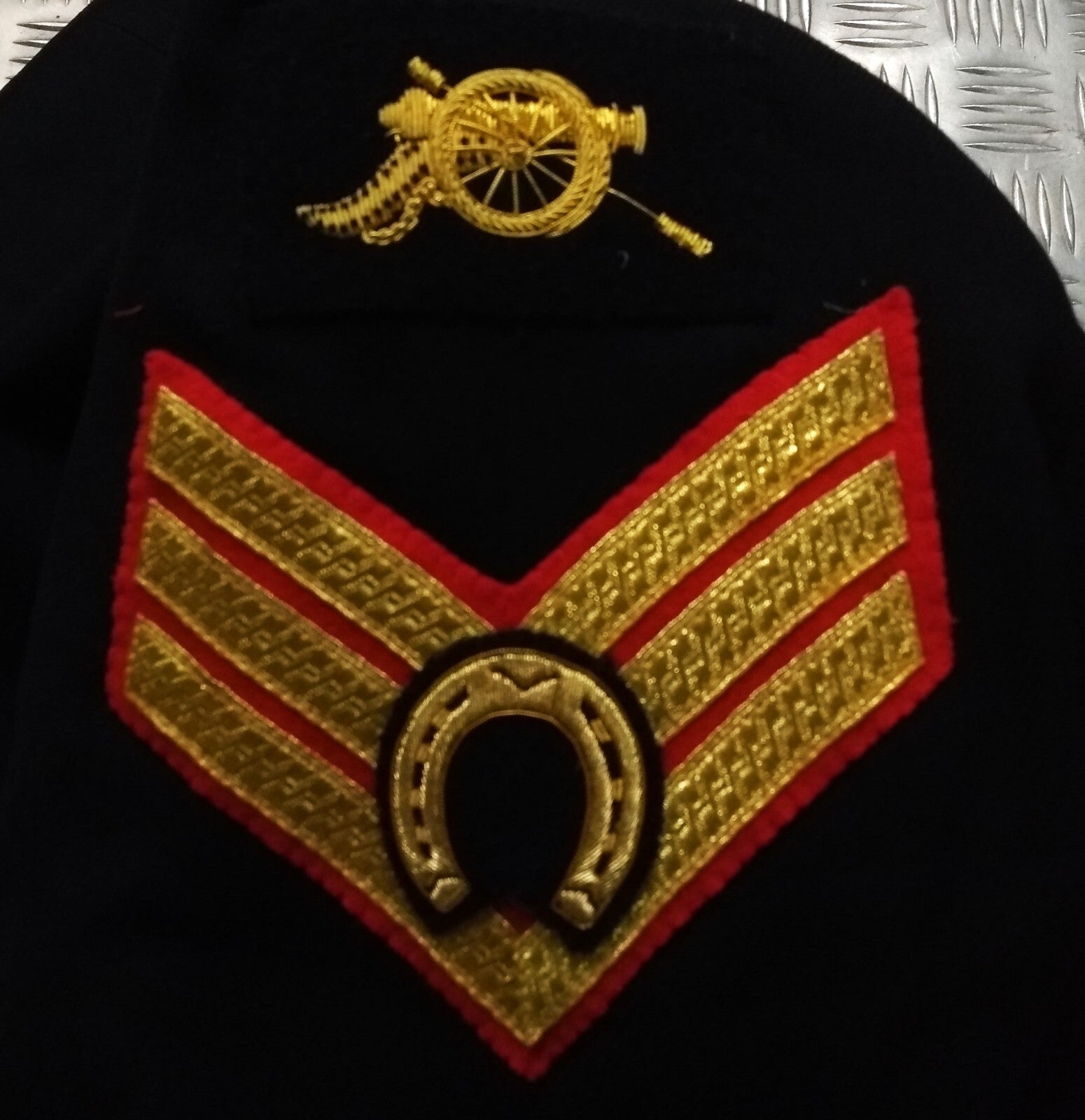 Vintage RHA Jacket No1 Dress Old Pattern 3 Bar Chevron Arm Badge Faulty