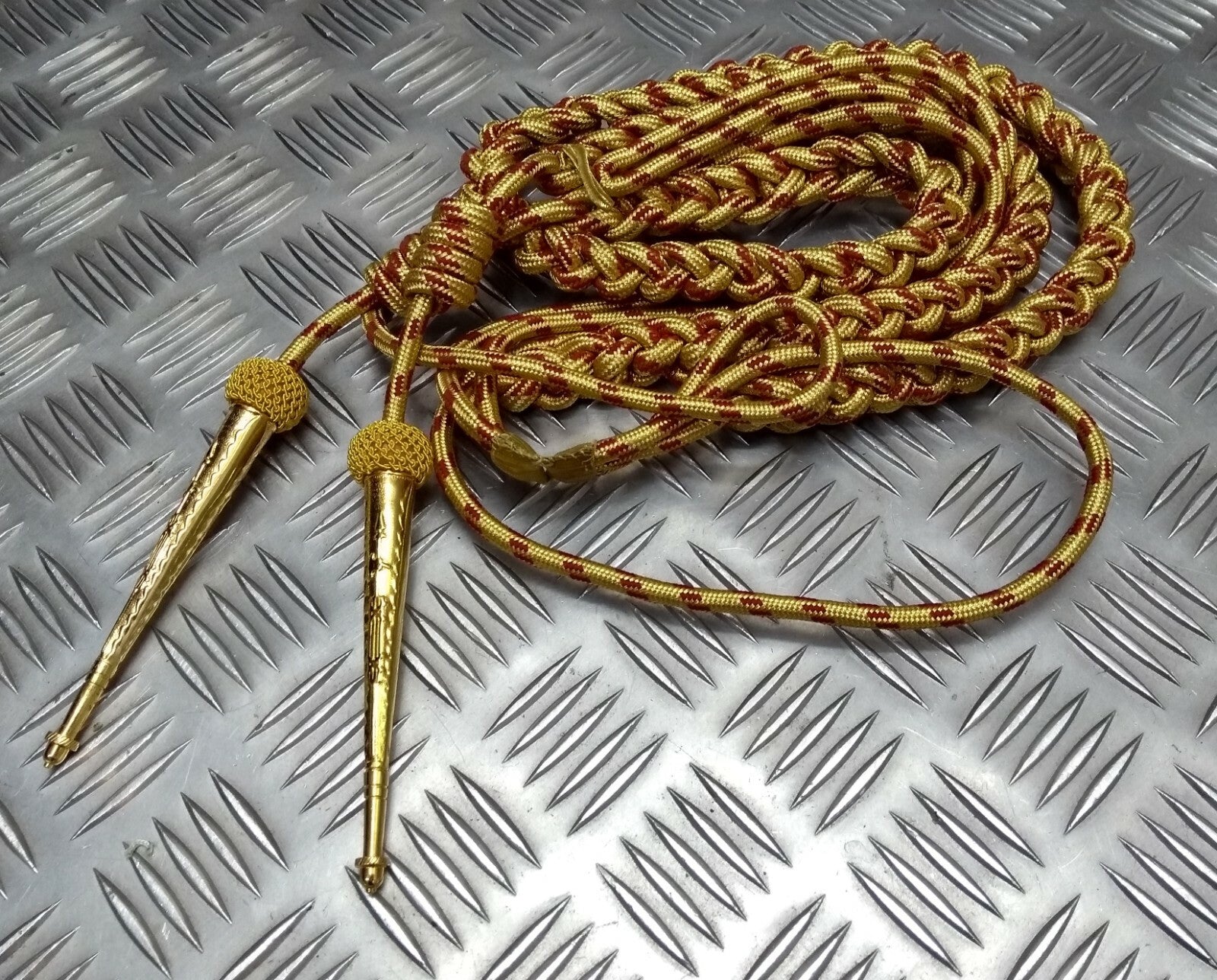 Aiguillette No4 For Officers Red Fleck Gold Ceremonial & Parade Issue