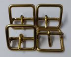 Mil-Spec Horse Guards & H Cav Brass 1" Bridle Buckles 2 Pairs STD29