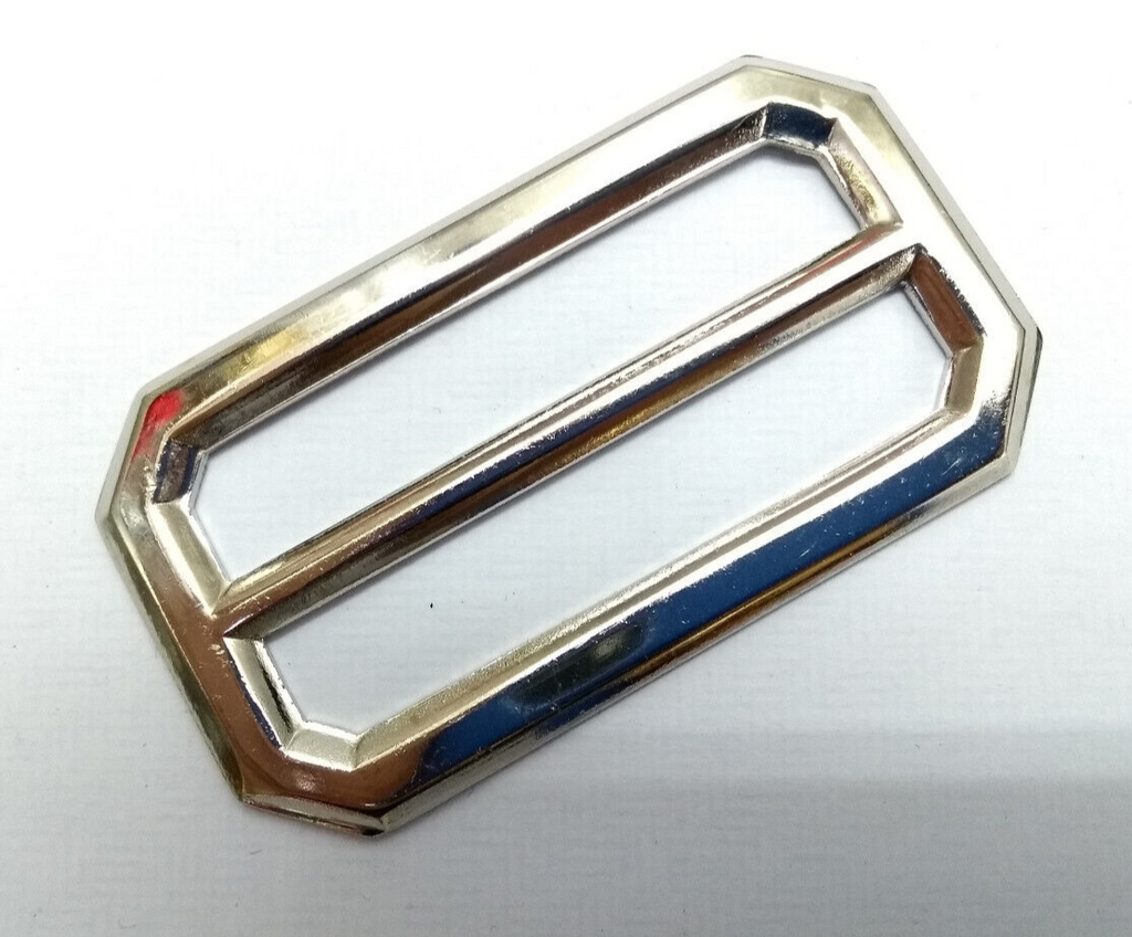 Prongles Chrome Belt Buckle British Made for Standard 2" Dress Cloth Belts