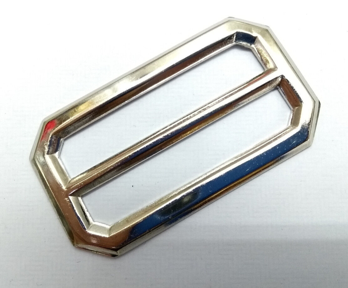 Prongles Chrome Belt Buckle British Made for Standard 2" Dress Cloth Belts