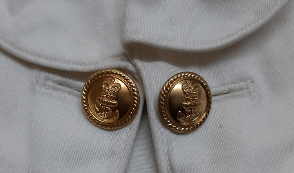 Naval Mess Jacket British Royal Navy RN Vintage Dress Buttons