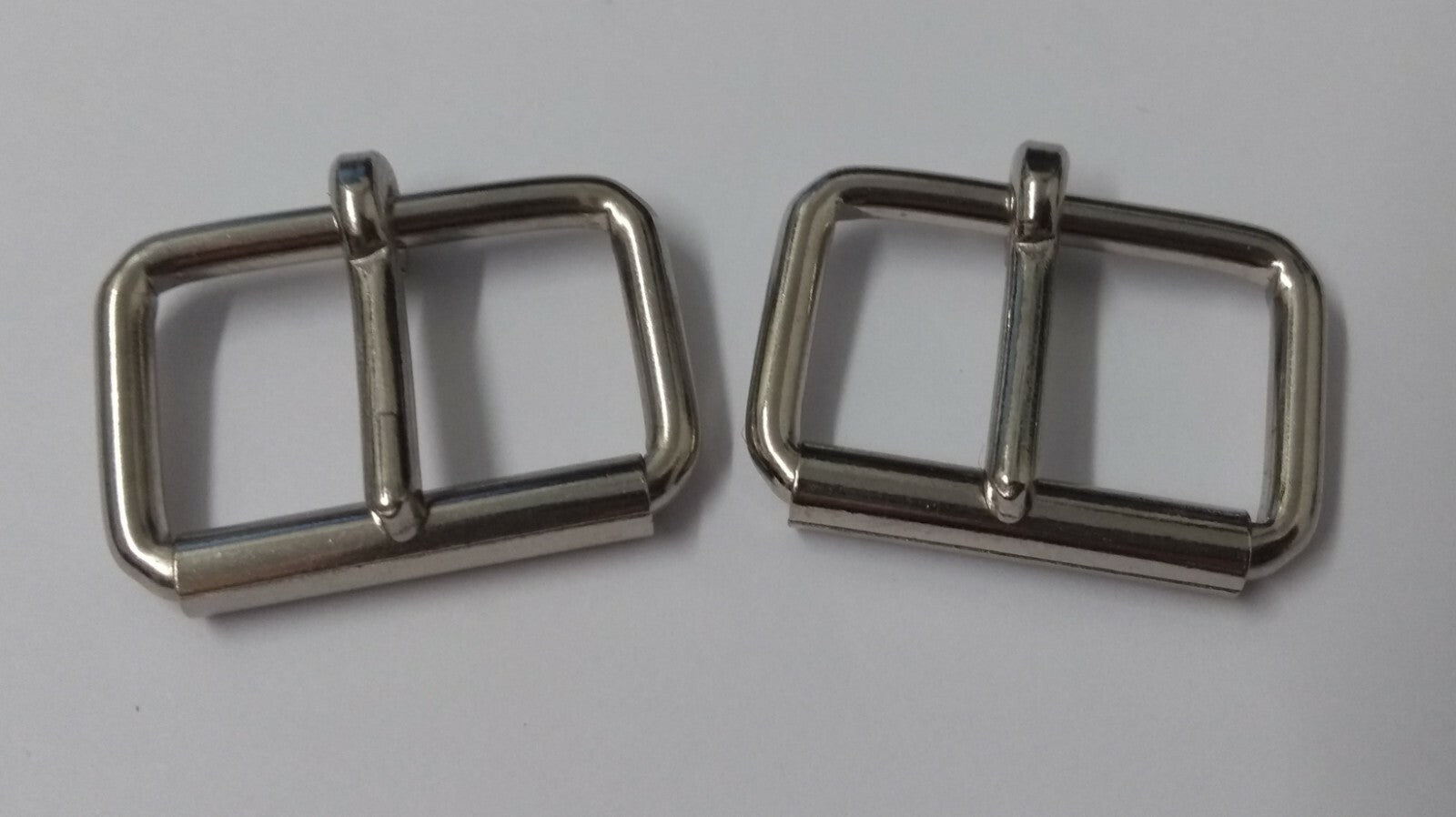 Genuine British Issue 1" Nickel Plated Small Roll Buckles X2 STD256