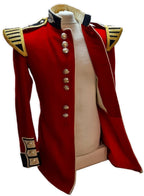 British Army Scots Tunic Red Jacket Bandsmans w Shoulder Wings Size 37"