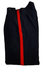 No1 Dress Trousers British Army Blues Pattern RMAS With 1" Red Stripes W34"