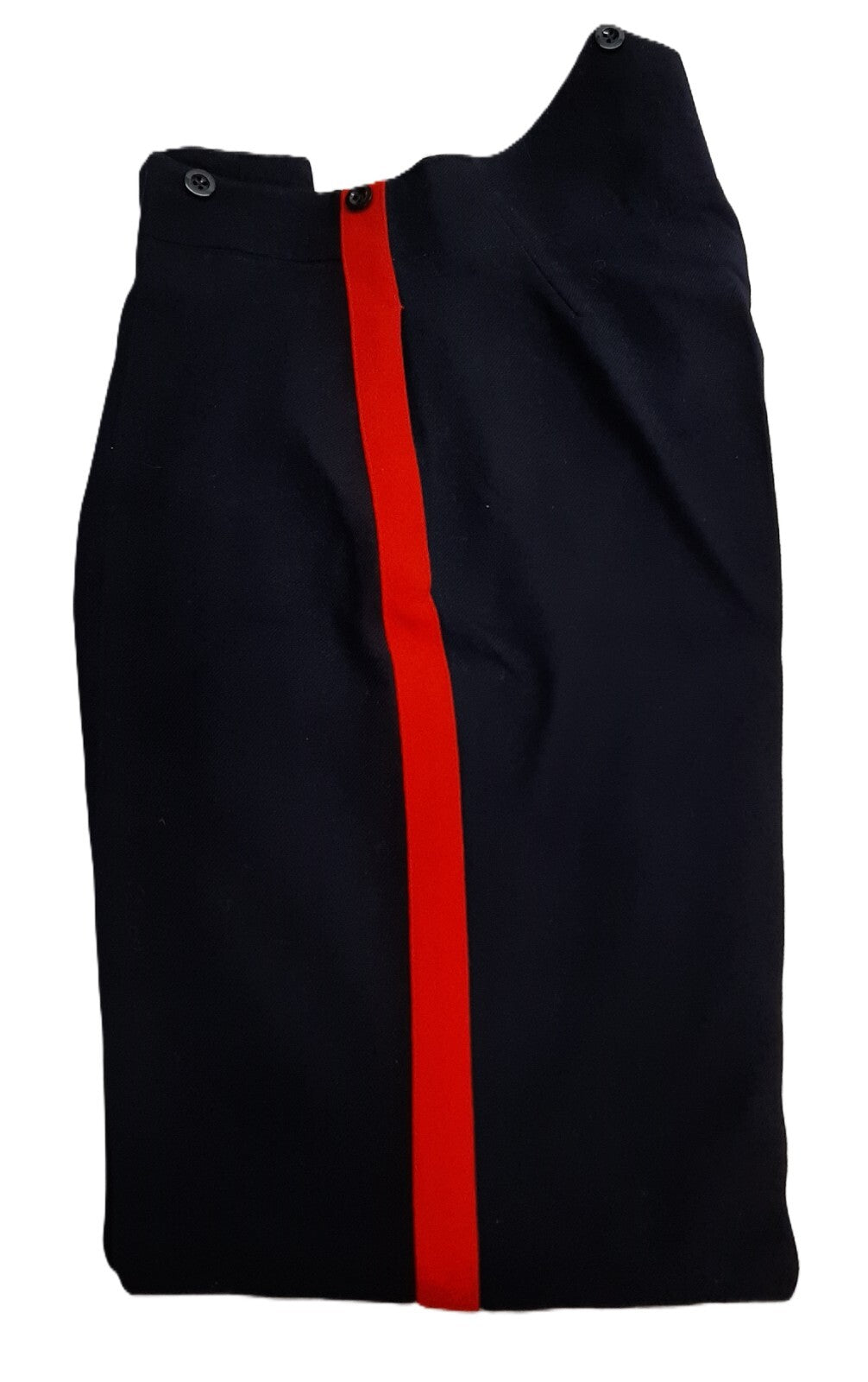 No1 Dress Trousers British Army Blues Pattern RMAS With 1" Red Stripes W34"