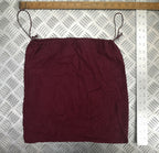 Maroon Lightweight Brushed Cotton Stash Drawstring Bags x 4