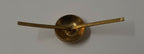 Vintage Buttons Half Dome Split Pin Brass Coloured 1/2" Two Prong X4 ASBT302
