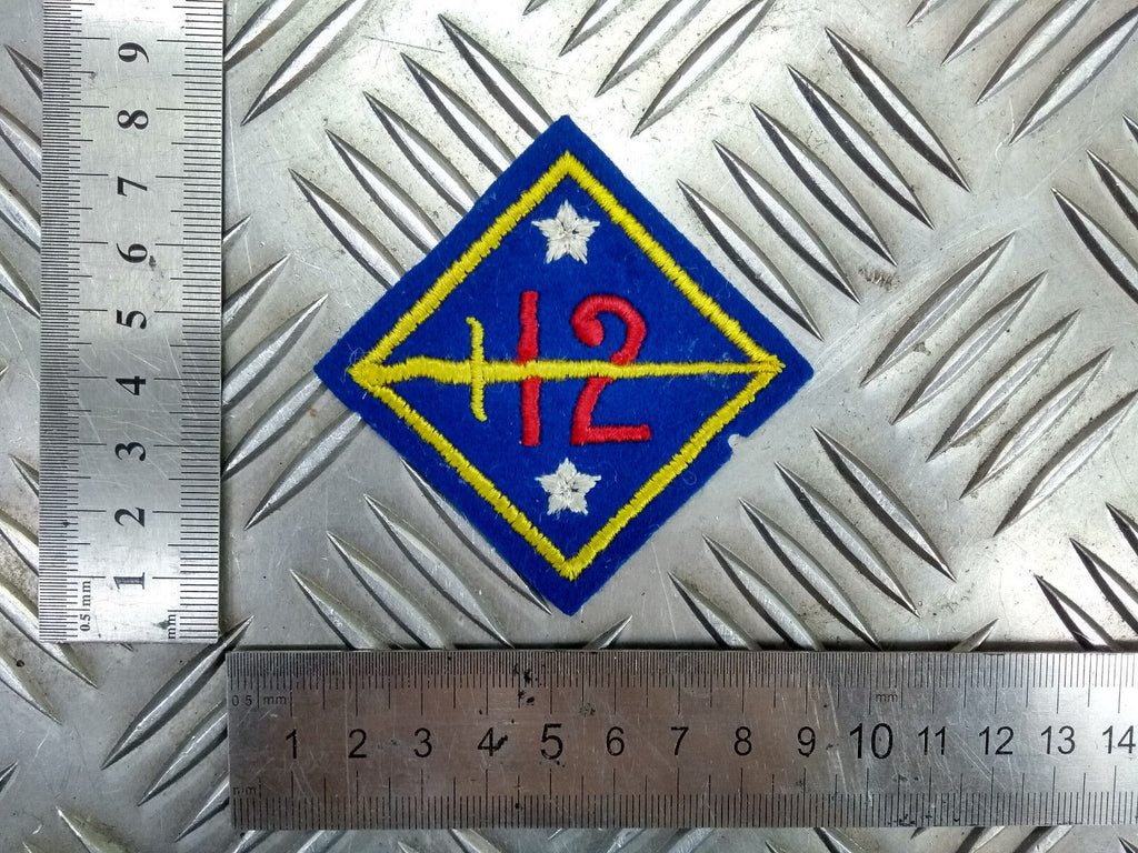 US 12th Division Braided Patch Obsolete US Badge