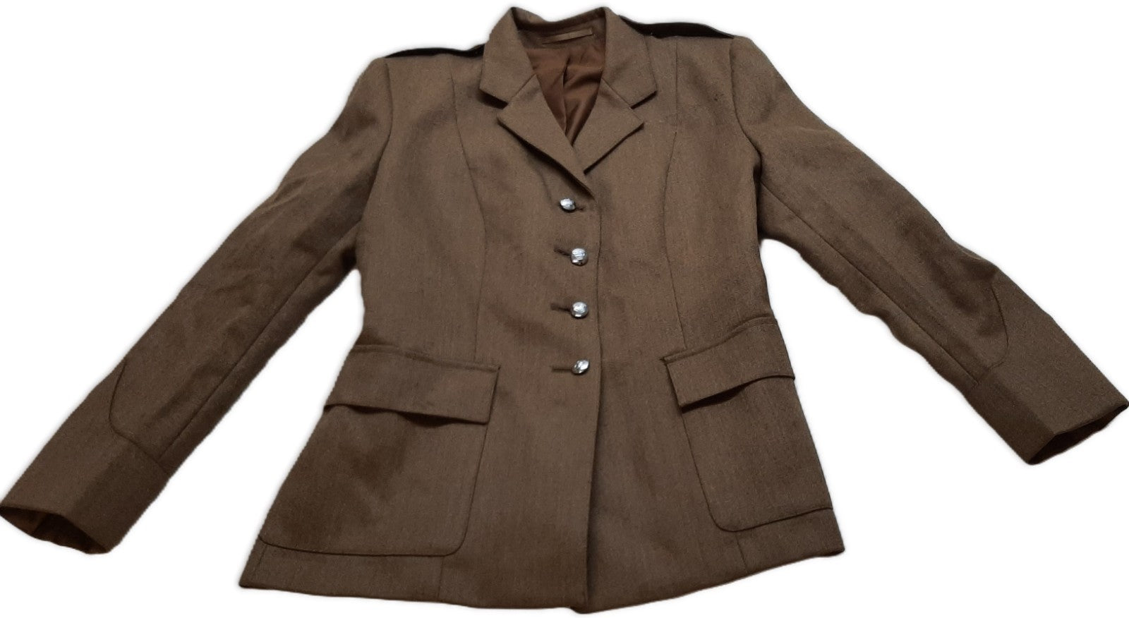 British Army Jacket Womans FAD No2 With Silver Crown Buttons Size 96cm
