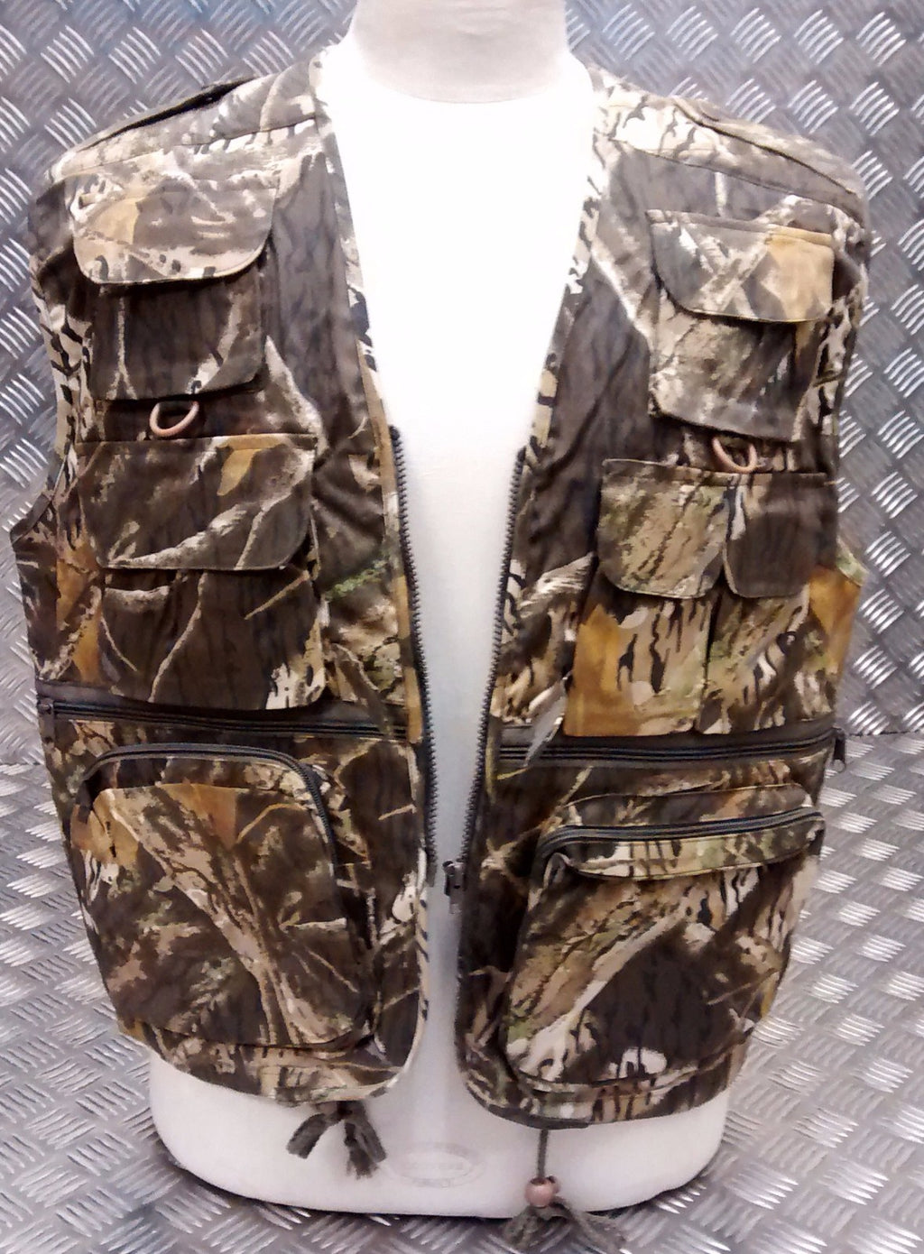 Fishing Hunters Photographers Multi Pocket Vest Military Tree Camo