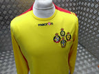 British Army Sport Shirt RAMC QARANC RADV RADC Macron Yellow Long Sleeve with Numbers