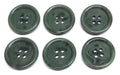 Army Buttons Old Pattern British Made Mottled Green 4 Hole Size 20.3mm NOS