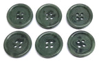 Army Buttons Old Pattern British Made Mottled Green 4 Hole Size 20.3mm NOS