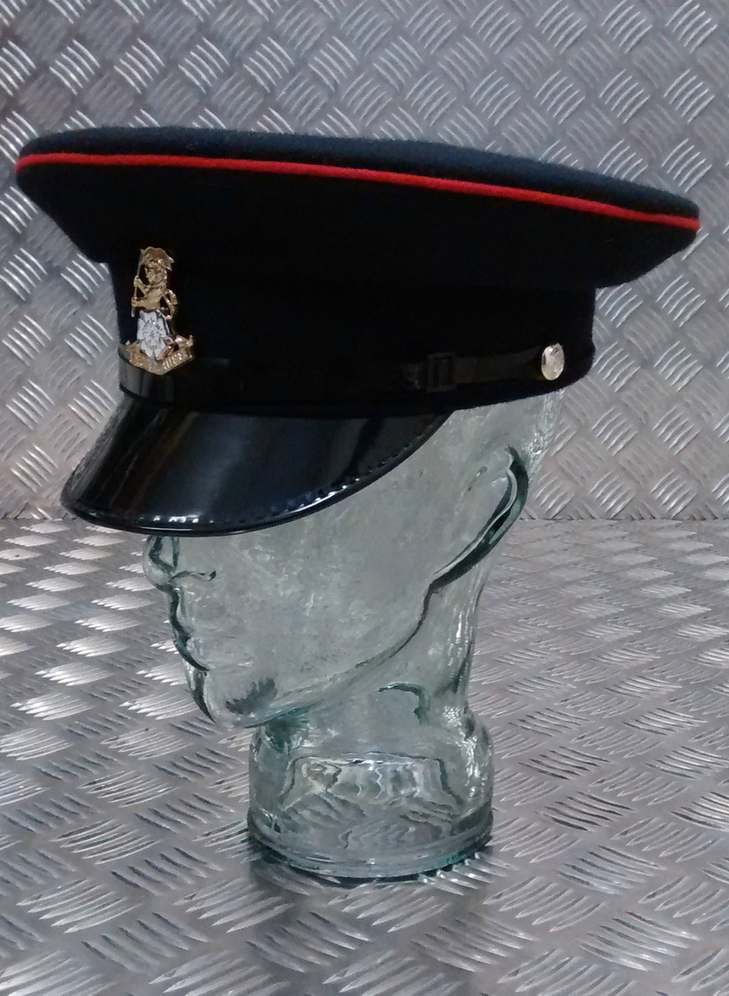Yorkshire Regiment Dress Hat with Badge & Chinstrap, Genuine British Army
