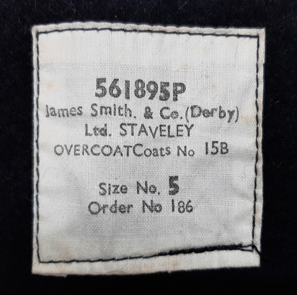 Vintage Duffel Overcoat British Made Naval Wool Coat With Toggle Closure Size 5