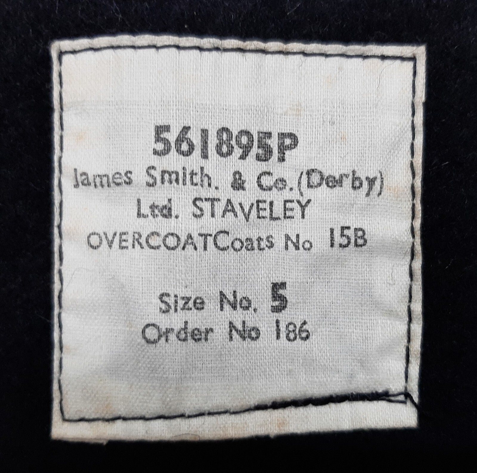 Vintage Duffel Overcoat British Made Naval Wool Coat With Toggle Closure Size 5