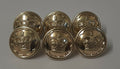 Genuine British Issue Royal Crown And Border Buttons 3 Pairs ASBT294