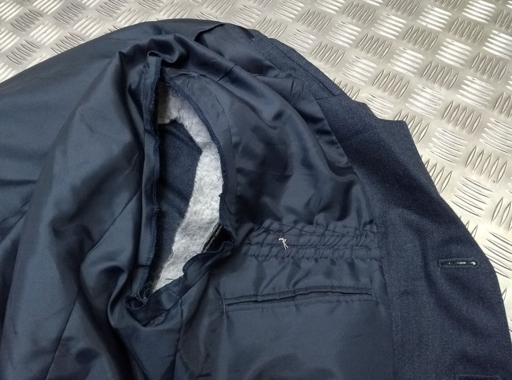 RAF Royal Air Force Jacket Airforce Blue Grey With Badges Size 120cm Long Fit