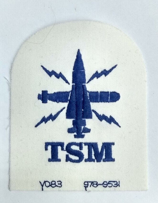 Royal Navy Submarine Tactical TSM Basic Rate Blue & White Qualification Patch