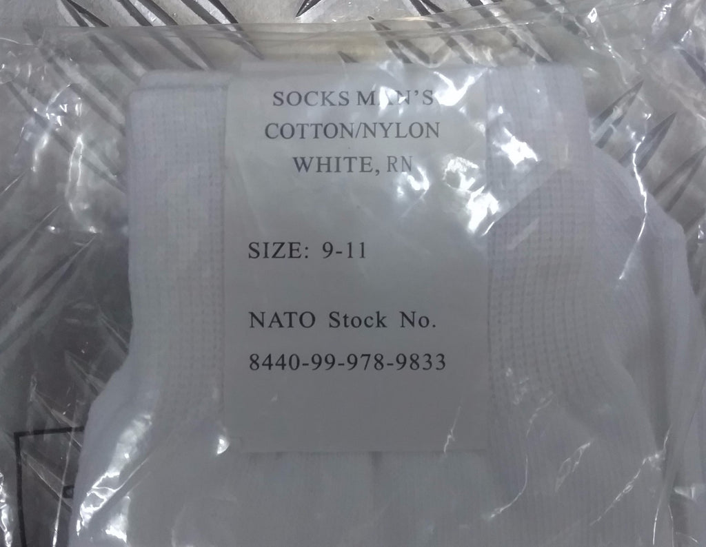 Socks RN Cotton Physical Training Socks- All Sizes- NEW