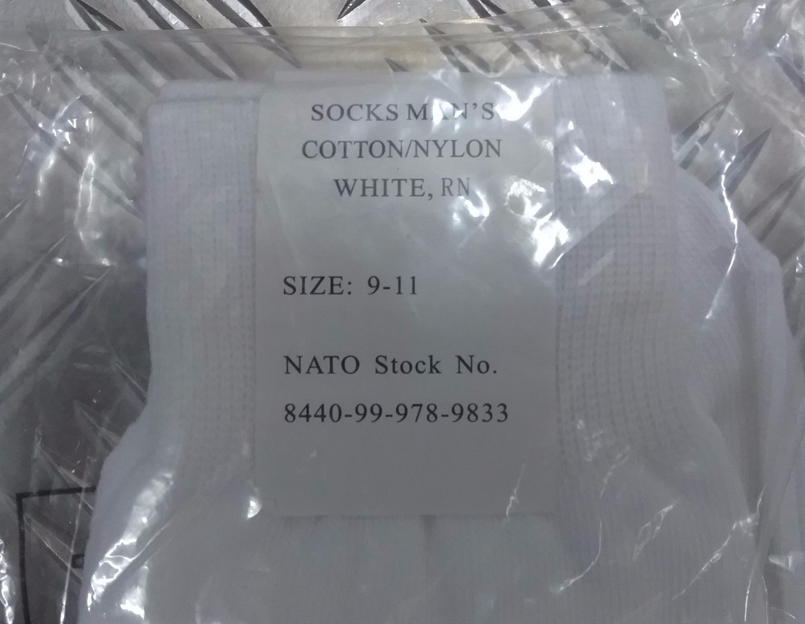 Socks RN Cotton Physical Training Socks- All Sizes- NEW