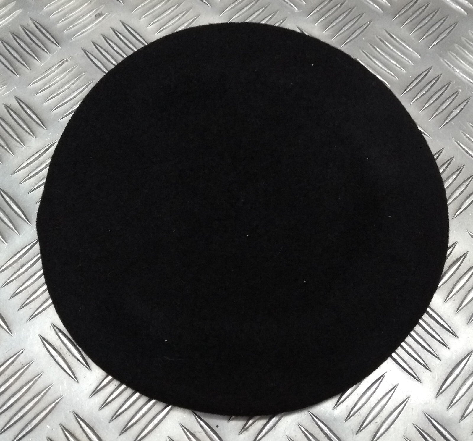 Black Beret Wool Genuine Hobson of London Manufactures Sample 6 7/8