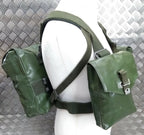 Genuine Vintage Army Issue Heavy-duty Backpack Belt Harness & Pouch Set PVC