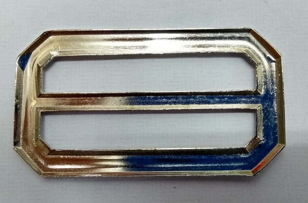 Prongles Chrome Belt Buckle British Made for Standard 2" Dress Cloth Belts