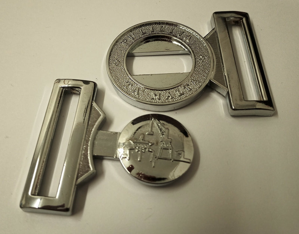 Chrome Locket Buckle Genuine Spec Security Unknown Insignia MFB3X