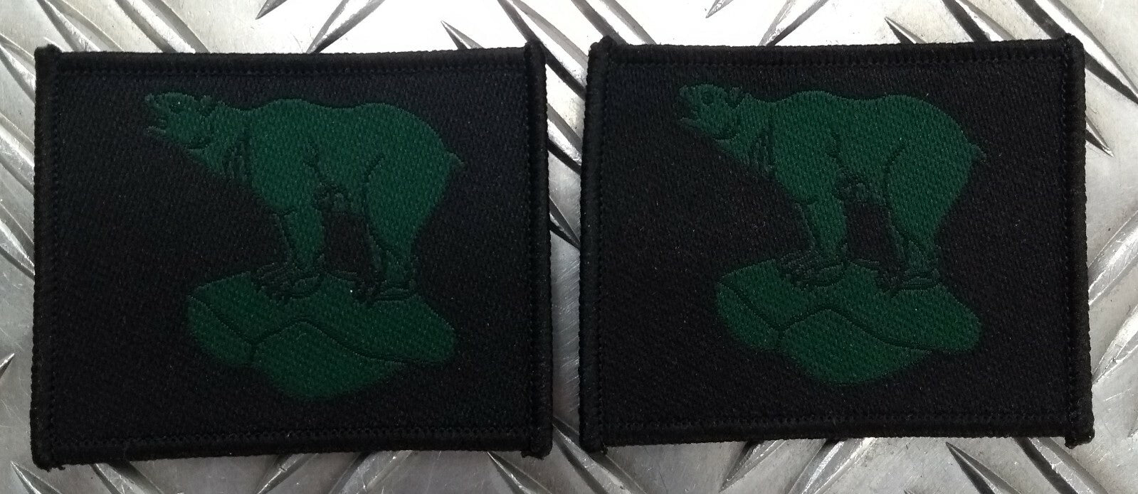 Genuine British Army 49th Brigade Subdued TRF Bear Insignia Patch/Badge NEW X2
