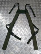 Genuine Vintage Army Issue Green Canvas Suspenders For webbing etc NEW - HHKSL