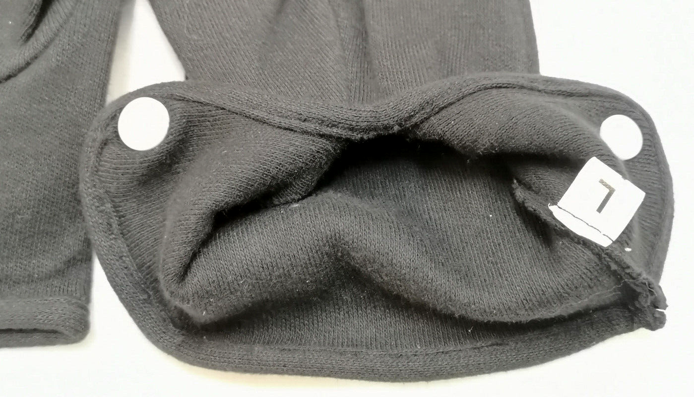 Black 3 Dart Cotton Parade Ceremonial Gloves Size Large