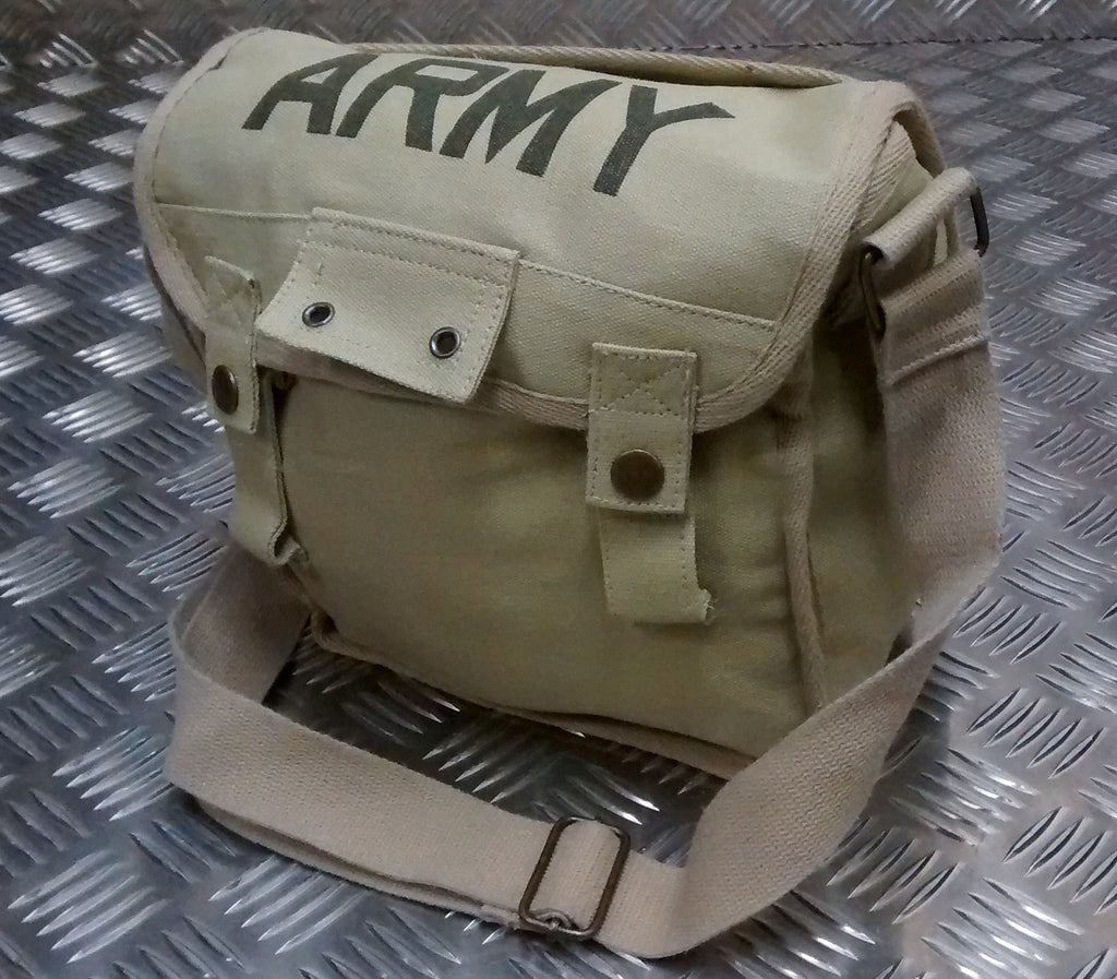 Military Style ARMY Canvas / Haversack Shoulder Bag Festival Asst Colours- NEW