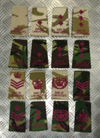 Duke Of Lancaster's Camo Rank Slide Various Ranks Genuine British